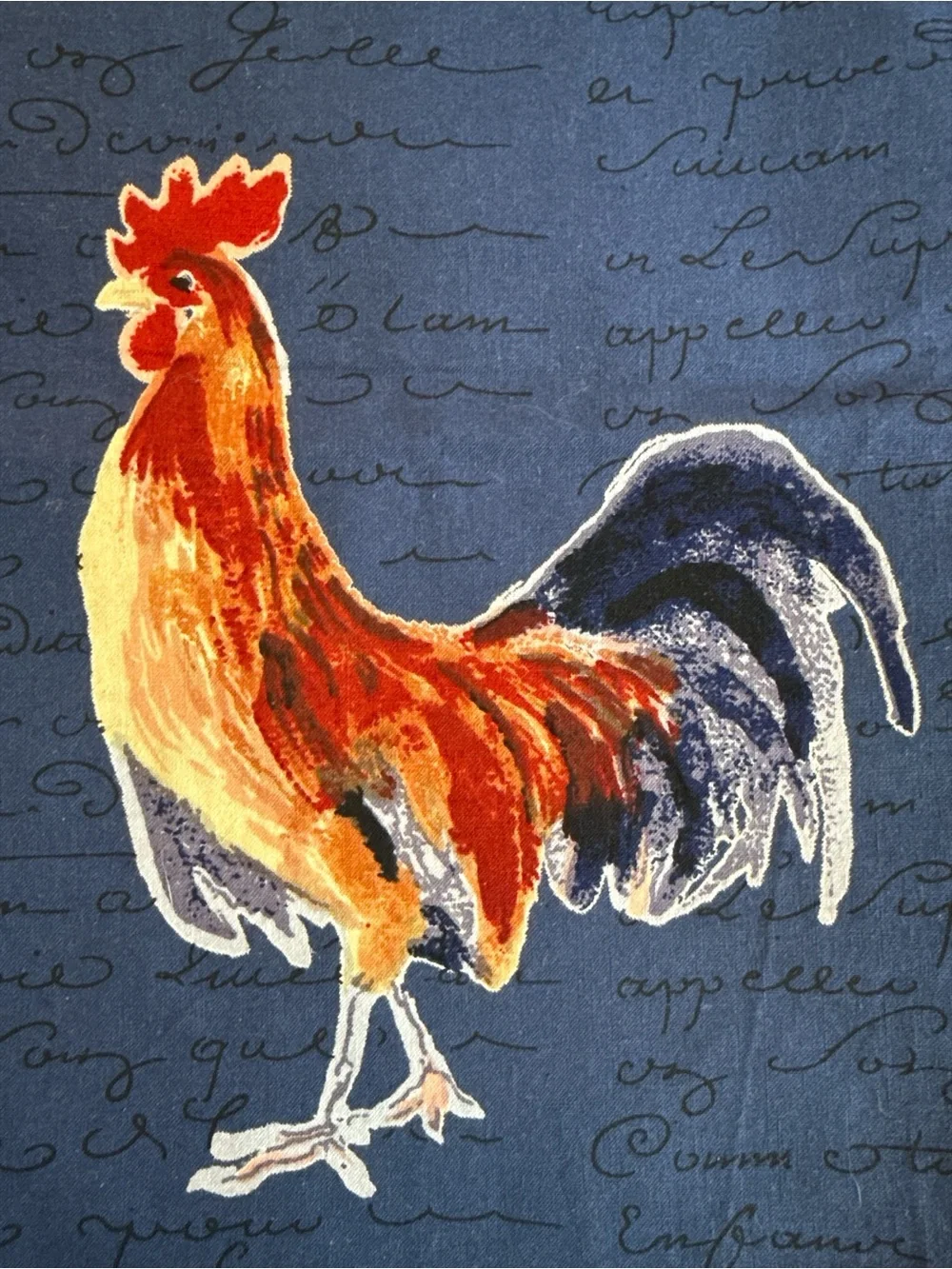 Williams Sonoma Rooster Placemats and Stained Glass Bundle